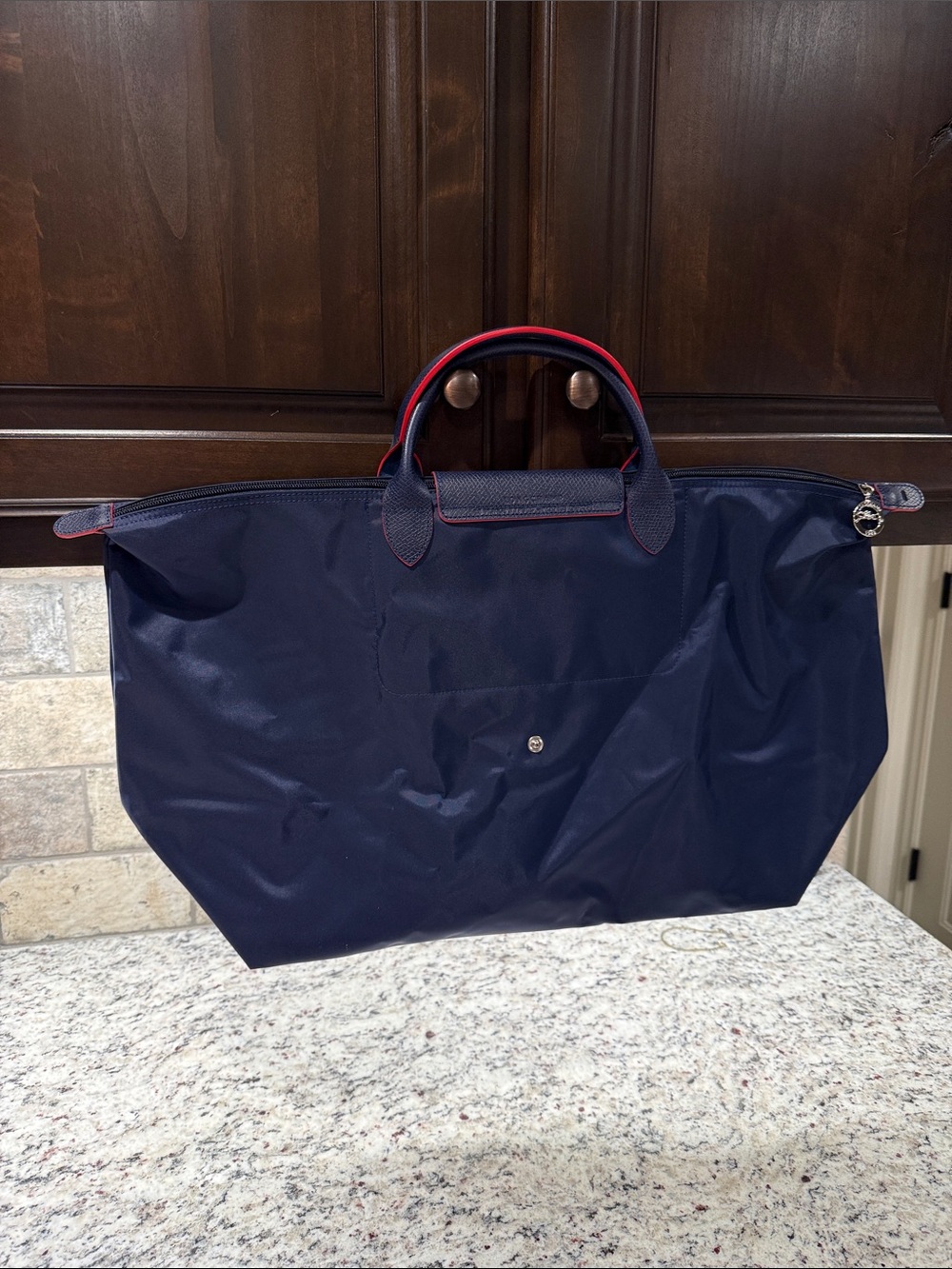 Longchamp Navy Le Pliage Club Extra Large Travel Bag. - Picture 5 of 15